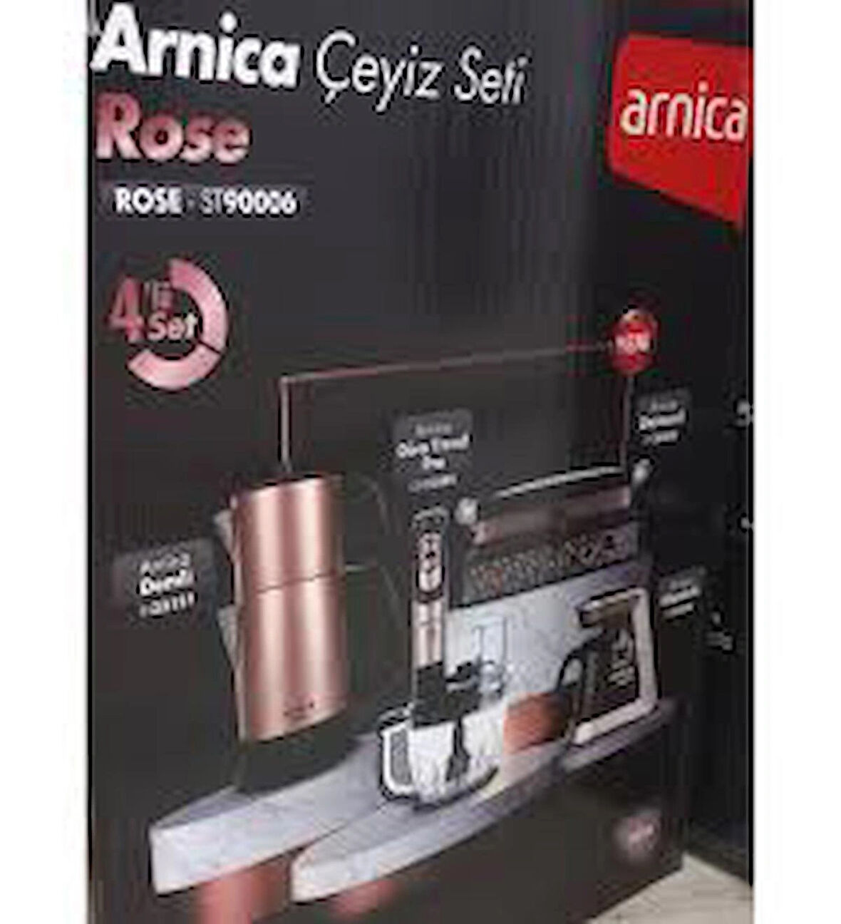 Arnica 4'Lü Çeyiz Seti St90006 Rose