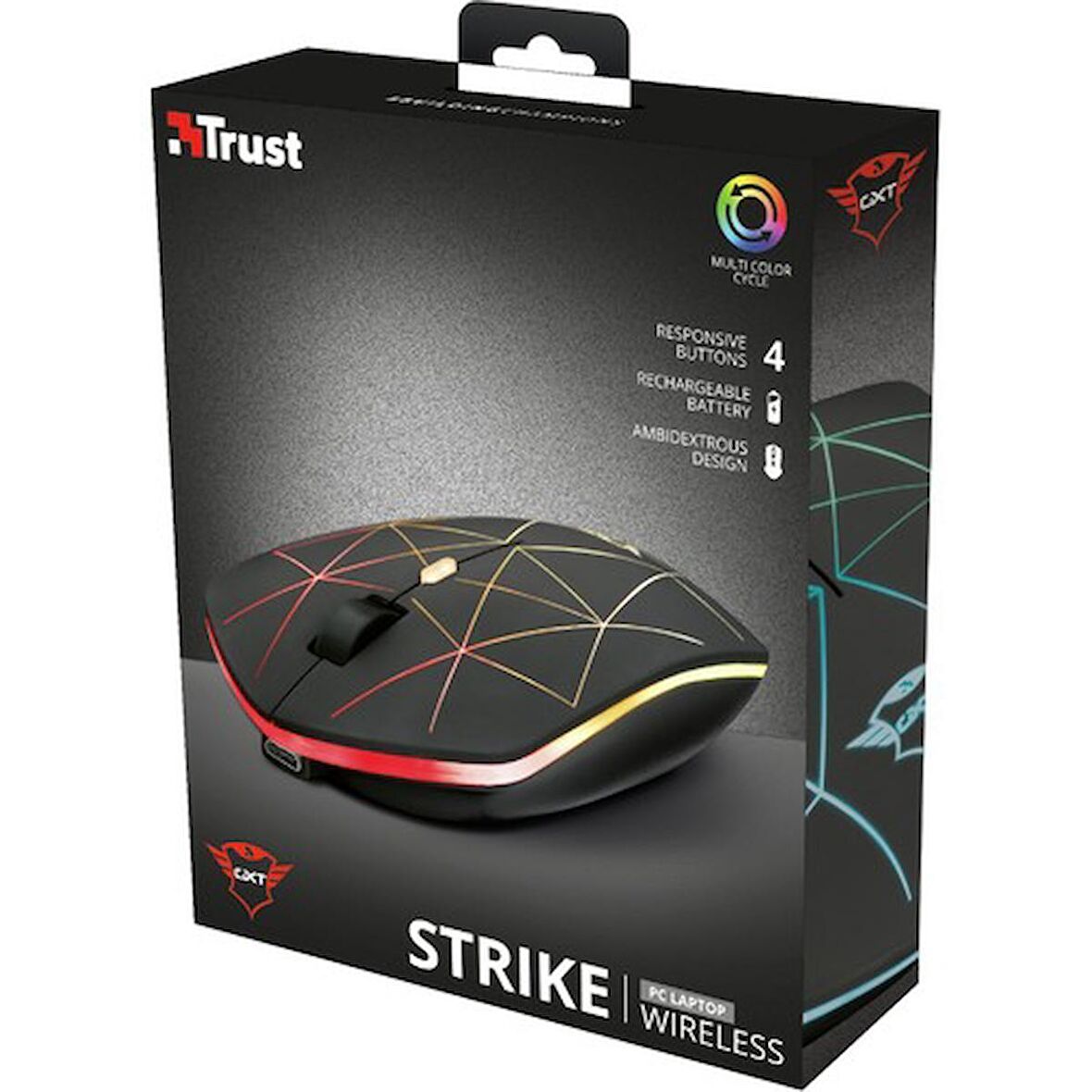 Trust 22625 GXT 117 Strike Şarj Edilebilir Kablosuz Oyuncu Mouse