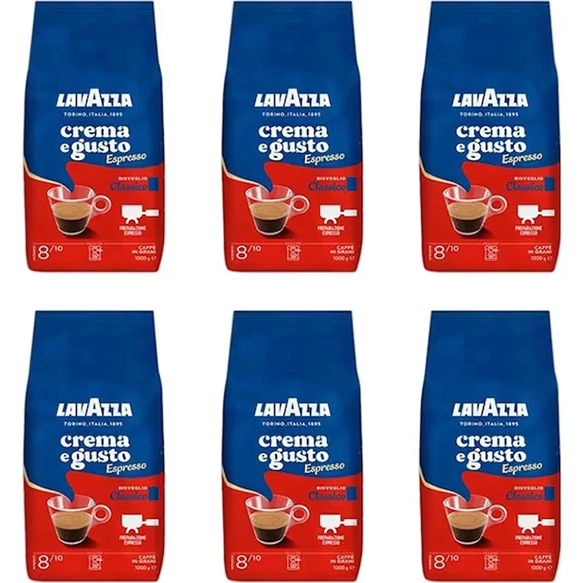 Lavazza Crema E Gusto Çekirdek Kahve - 1 Koli - 1kg X6 Adet