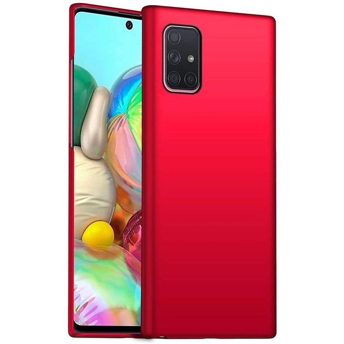 Smcase Samsung Galaxy M51 Kılıf Lüks Premier Silikon  Nano Ekran Koruyucu