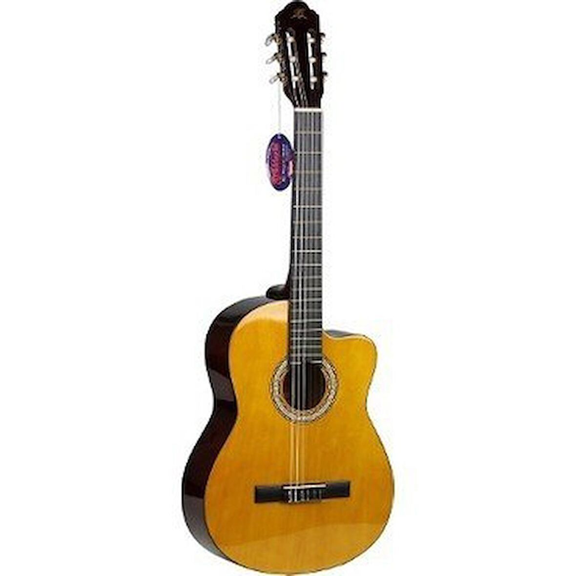 Barcelona LC 3900 CYW Naturel  Cutaway Klasik Gitar