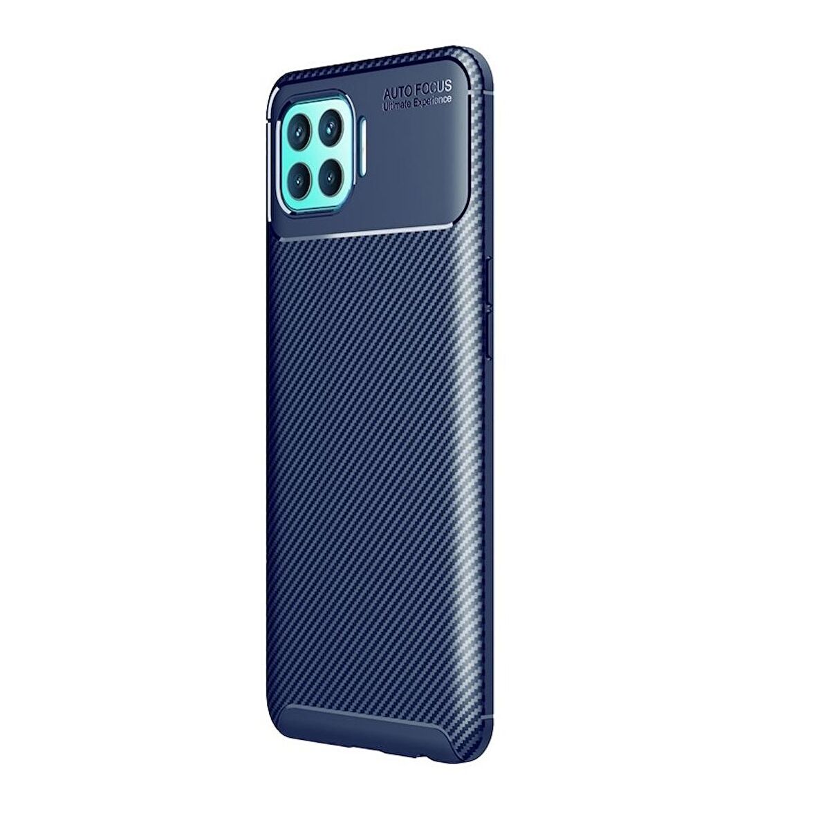 Smcase Oppo Reno4 Lite Kılıf Negro Karbon Silikon