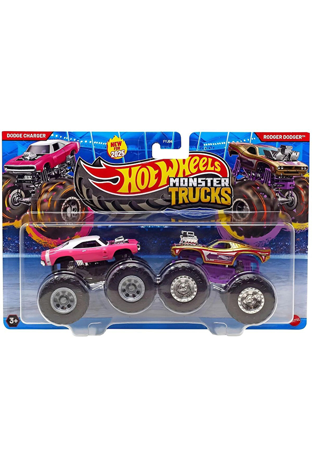 Monster Trucks 1:64 Güçlü İkili Arabalar DODGE CHARGER - RODGER DODGER FYJ64-JCC79
