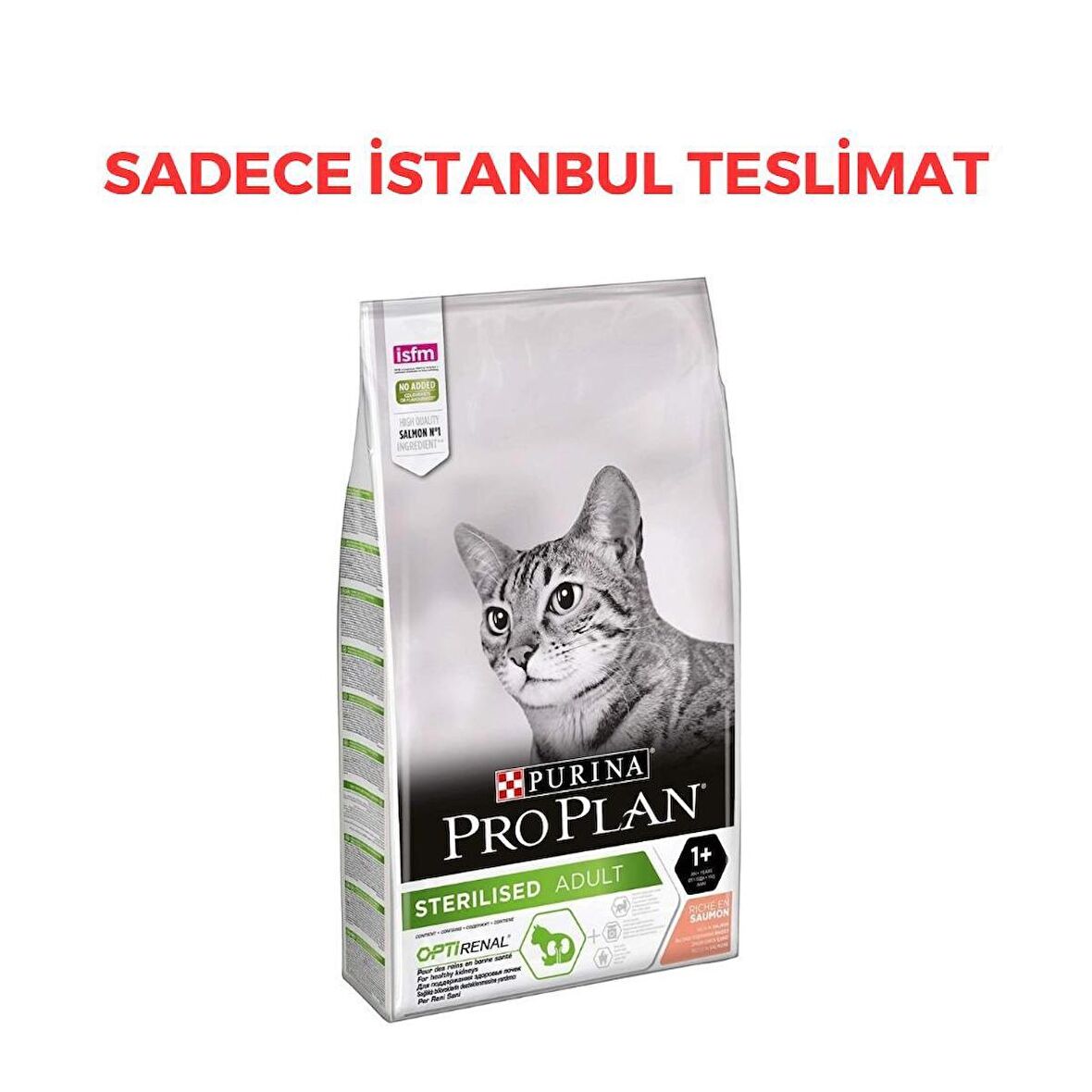 Pro Plan Sterilised Somonlu ve Ton Balıklı Kısırlaştırılmış Yetişkin Kedi Maması 10 Kg