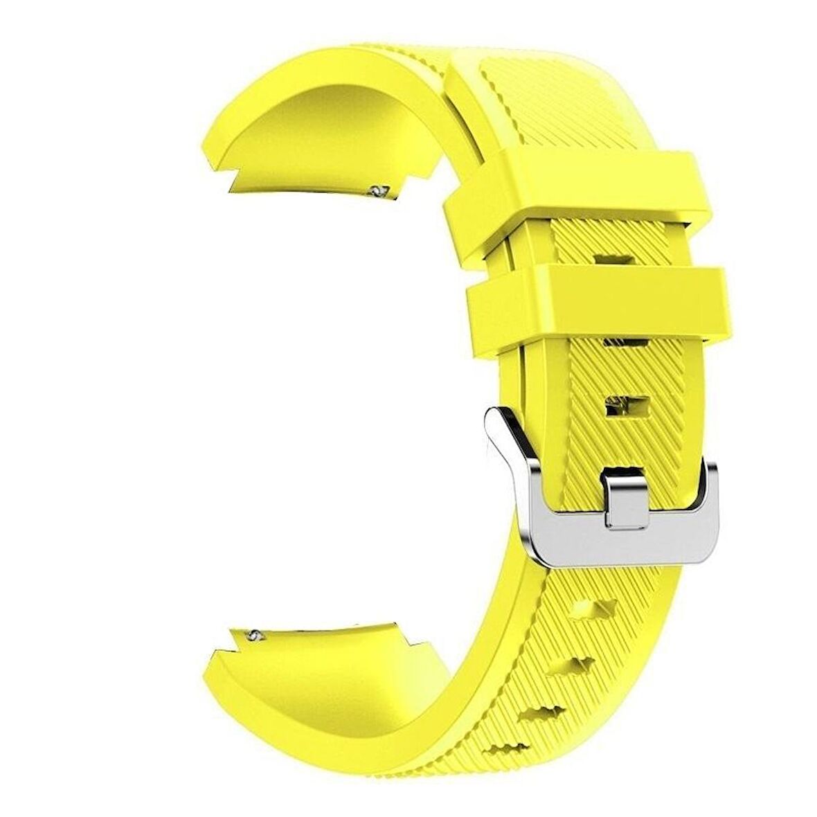 Gpack Huawei Watch GT 3 Elite 46mm Kordon Silikon Çizgili Kancalı