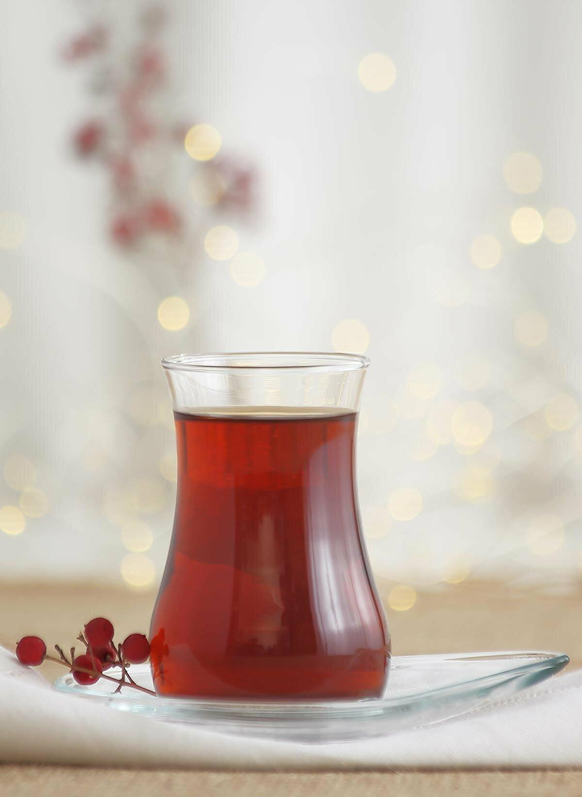 Lav eva çay takımı çay seti - çay bardağı ve tabağı 12 prç.