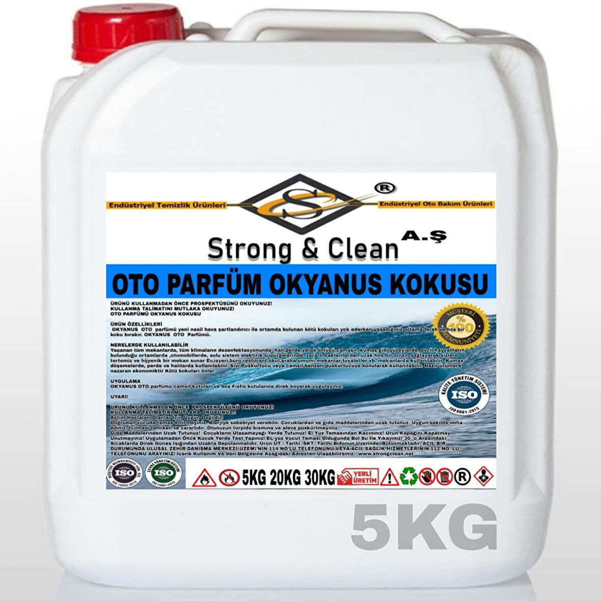 Oto Parfüm Okyanus Kokulu 5 Kg