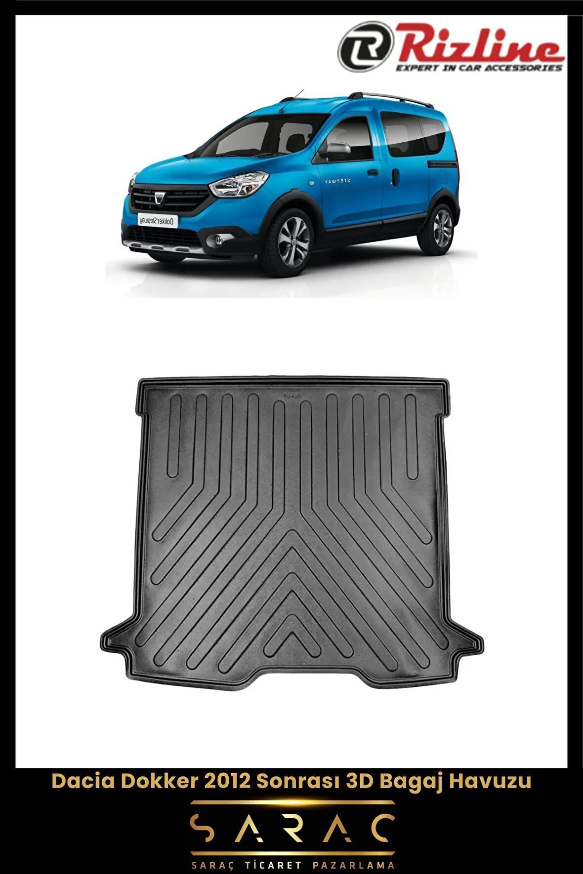 Rizline Dacia Dokker 2019 Model 3D Bagaj Havuzu