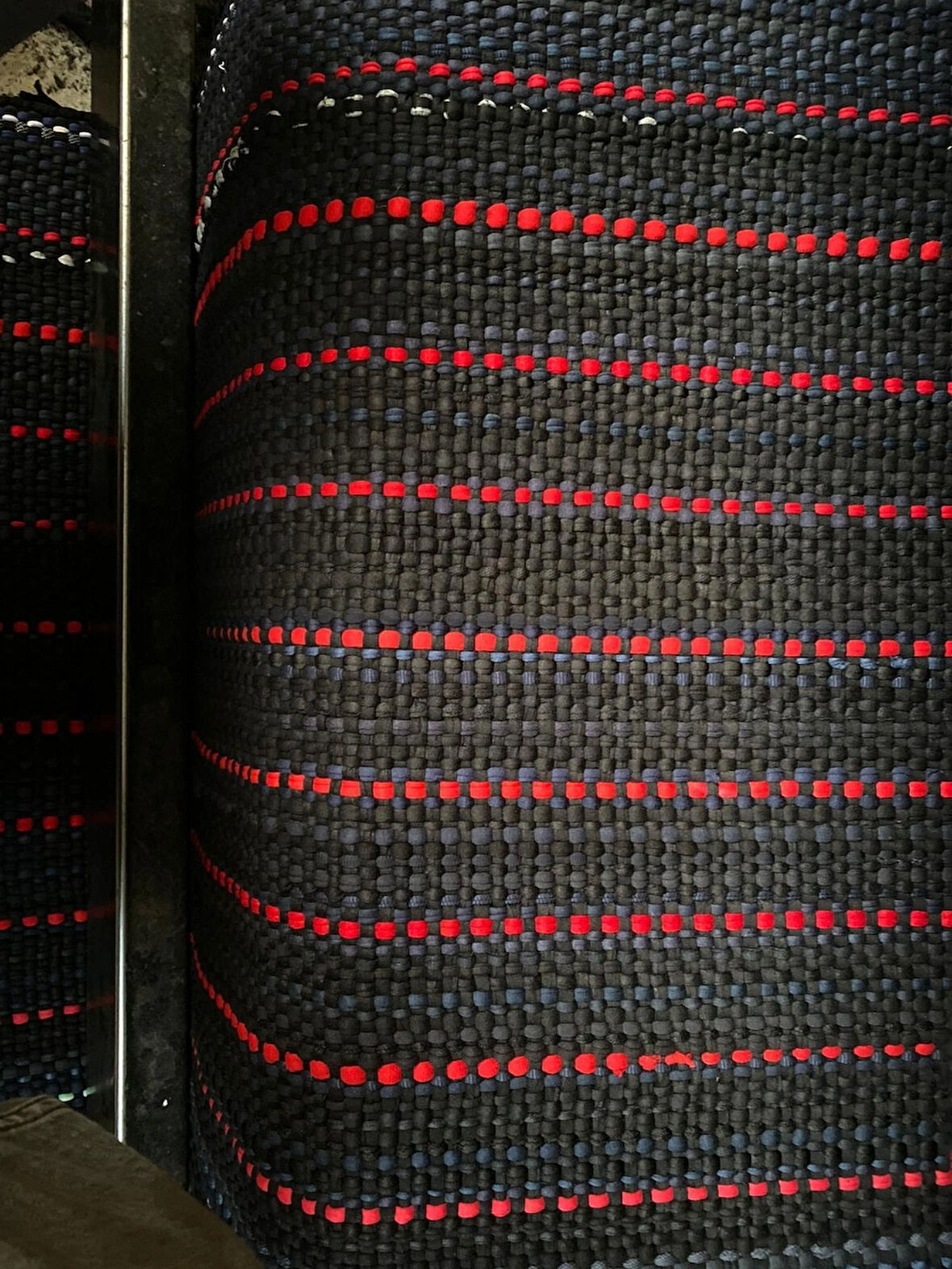 Terletmez 3'lü Minder Set Serme Kilim Serme Oto Minderi Kırmızı
