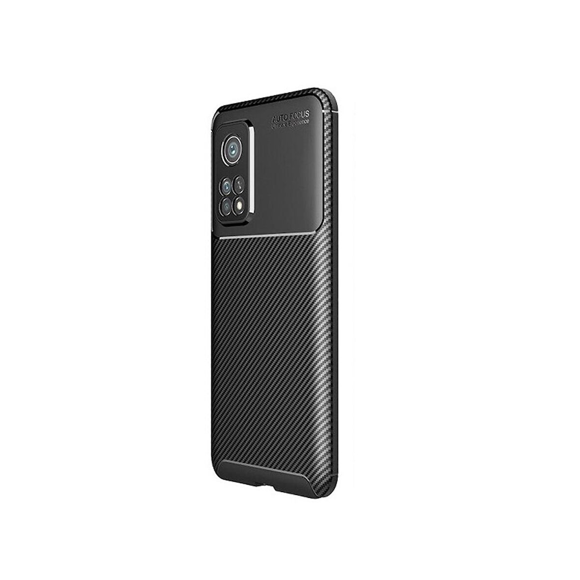 Smcase Xiaomi Mi10T Kılıf Negro Karbon Dokulu Silikon