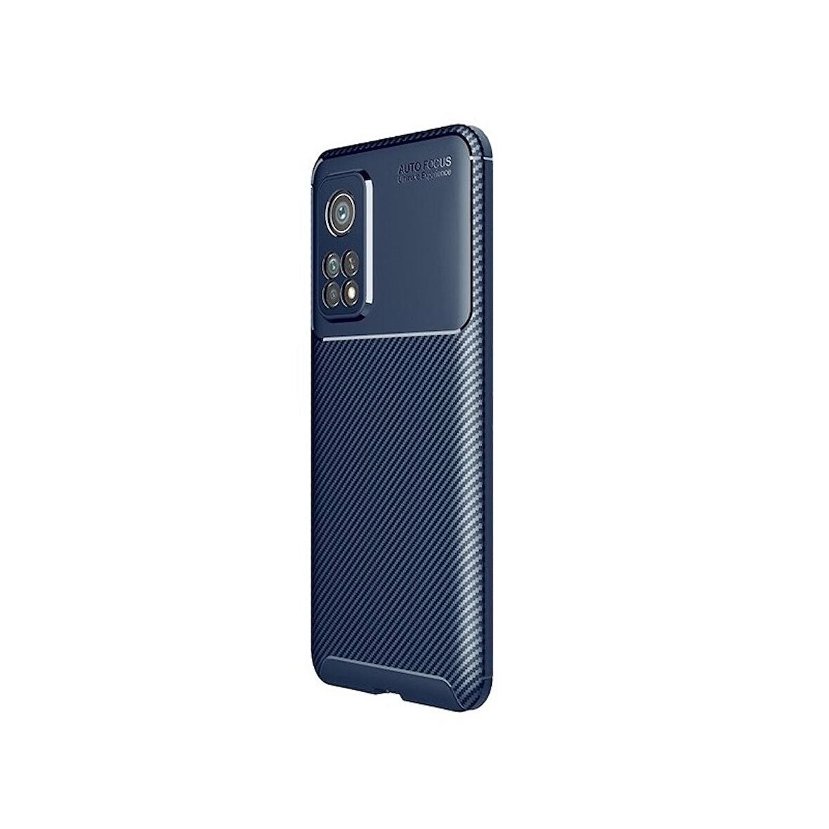 Smcase Xiaomi Mi10T Pro Kılıf Negro Karbon Dokulu Silikon  Tam Kapatan Nano Ekran Koruyucu