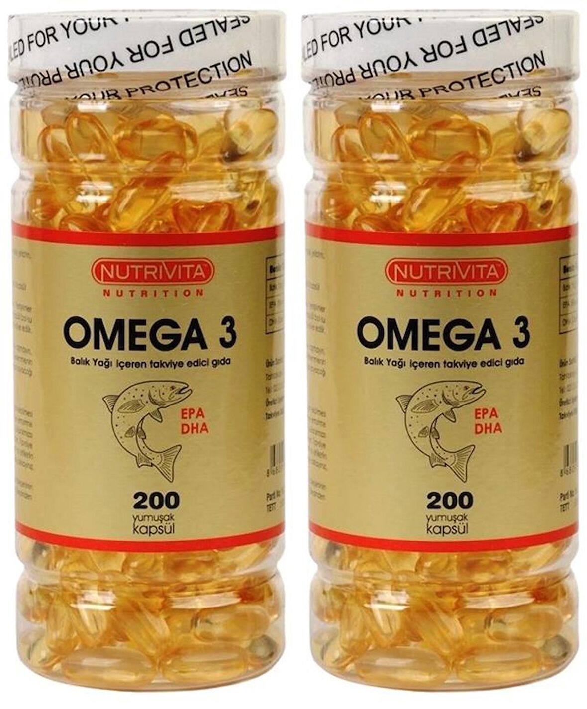 Omega 3 Balık Yağı 1000 Mg 2x200 Kapsül