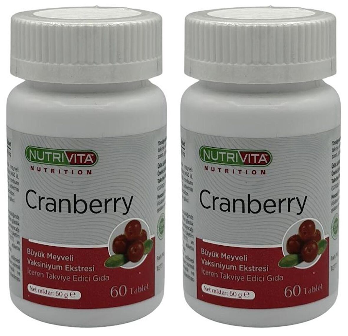 Cranberry 500 Mg 2x60 Tablet Büyük Meyveli Vaksiniyum