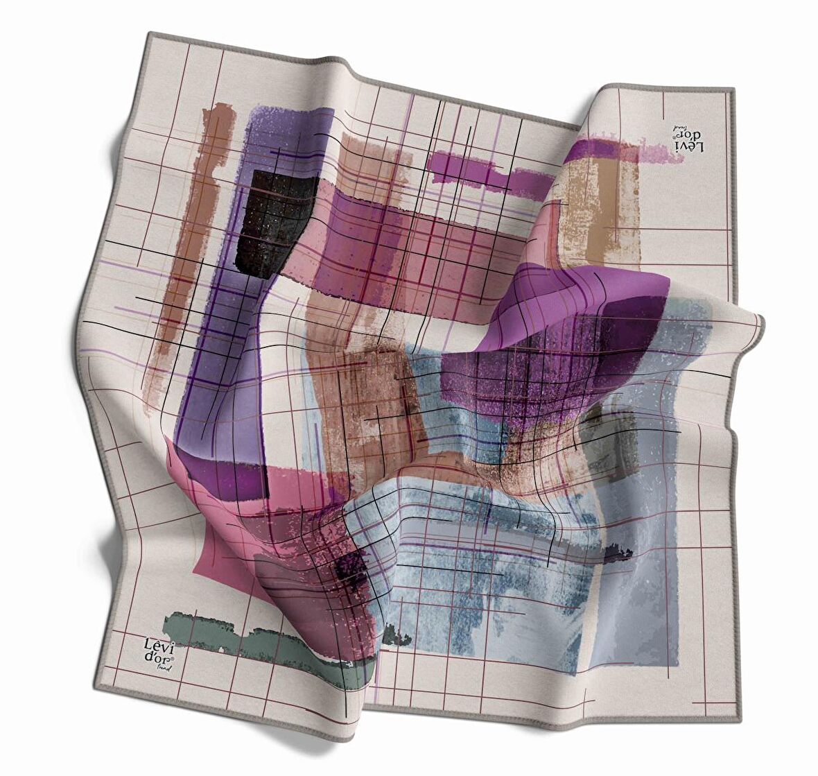 Alcanavm Levidor Twil Desenli Eşarp