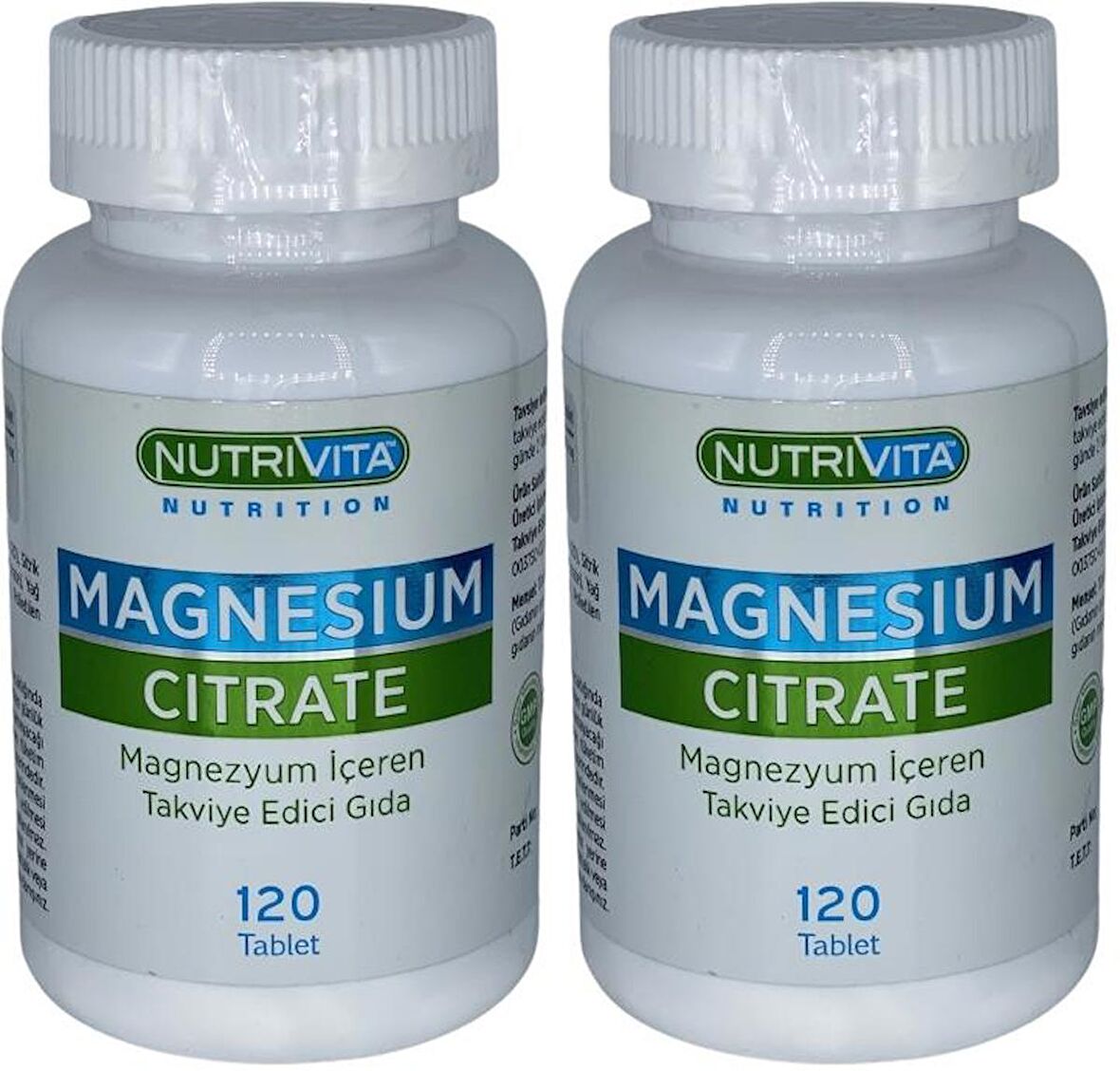 Magnesium Citrate 2x120 Tablet Magnezyum Sitrat