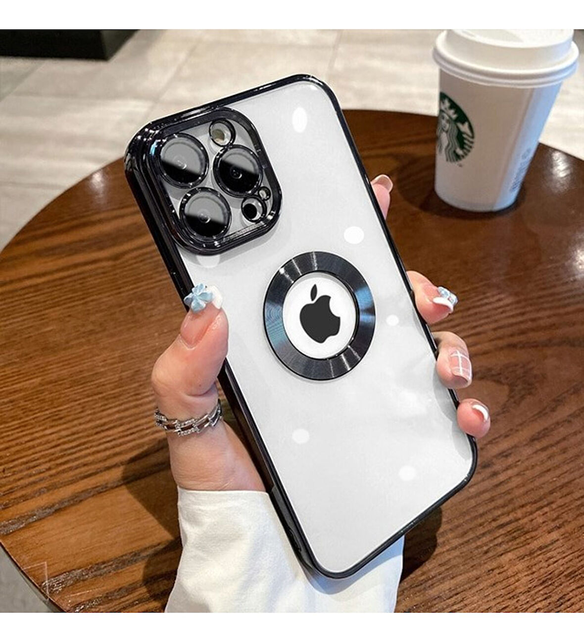 İPHONE 14 PRO UYUMLU OMEGA LAZER KESİM YUMUŞAK KILIF KAMERA KORUMALI ŞIK TASARIM SİLİKON ŞEFFAF KENAR SİYAH