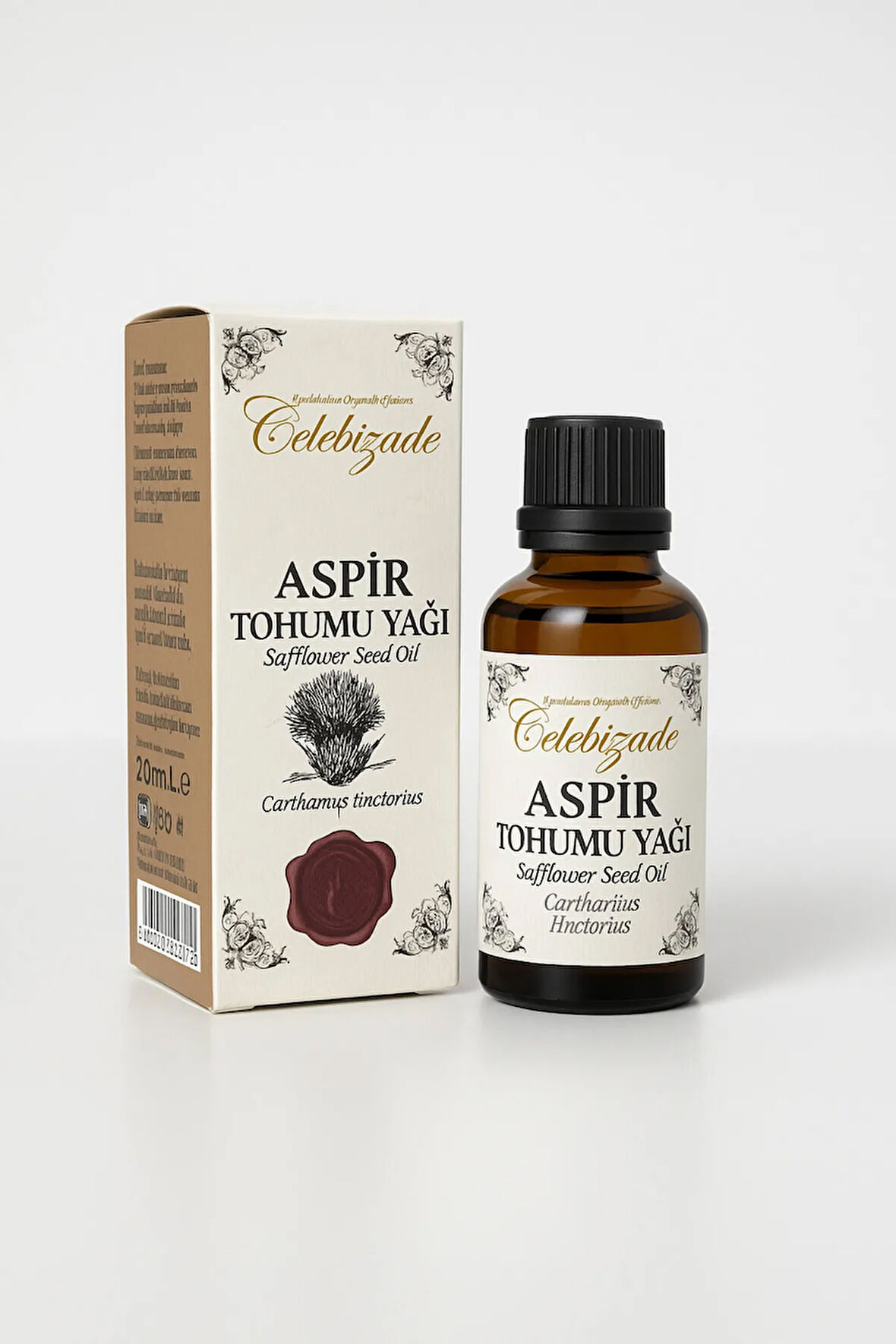 Çelebizade %100 Doğal Soğuk Sıkım Aspir Tohumu Yağı 20 ml – Bitkisel Yağ Desteği