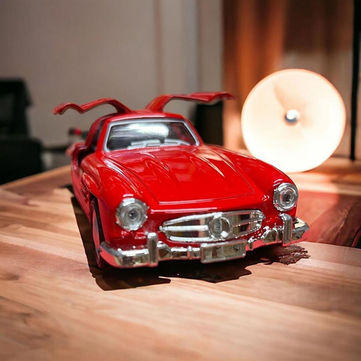 Nostaljik Metal Çek Bırak Araba Kırmızı Kapılar Açılır ( 1/36 Ölçek ) Mod:1