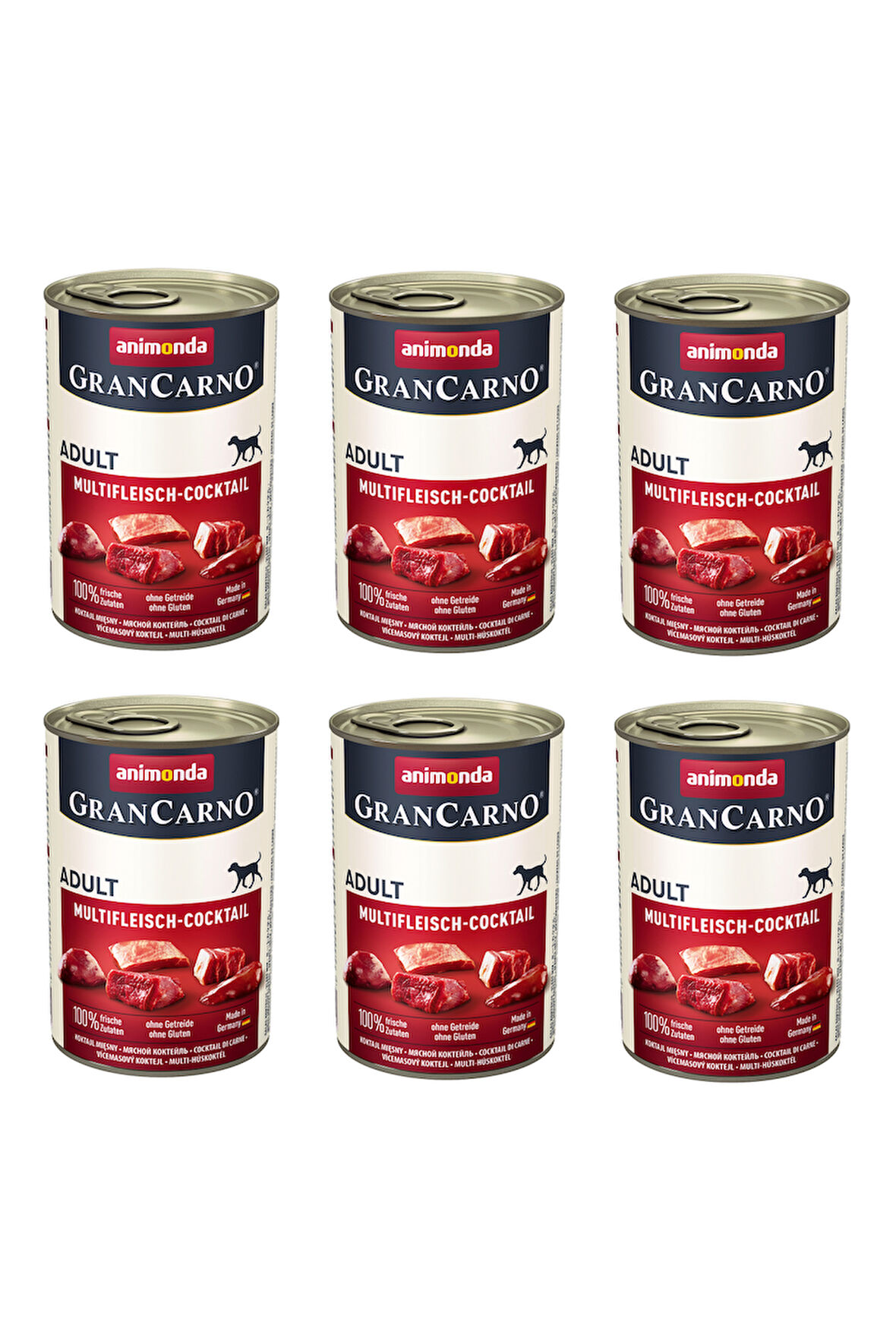 Animonda Gran Carno Karışık Etli Köpek Konserve 400 Gr. X 6 Adet