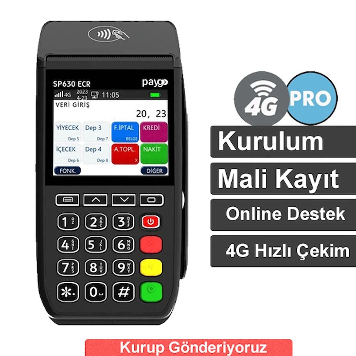 Paygo SP630 PRO 4G YAZAR KASA POS 