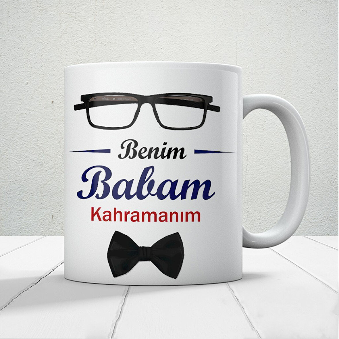 Benim Babam Kahramanım Babalar Günü Baskılı Kupa Bardak Kahve Kupa Bardak