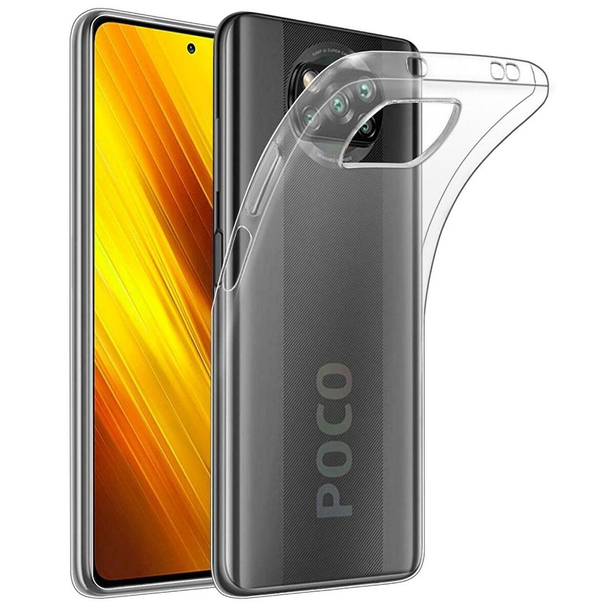 Smcase Xiaomi Poco X3 NFC Kılıf Lüks Tpu Korumalı Silikon