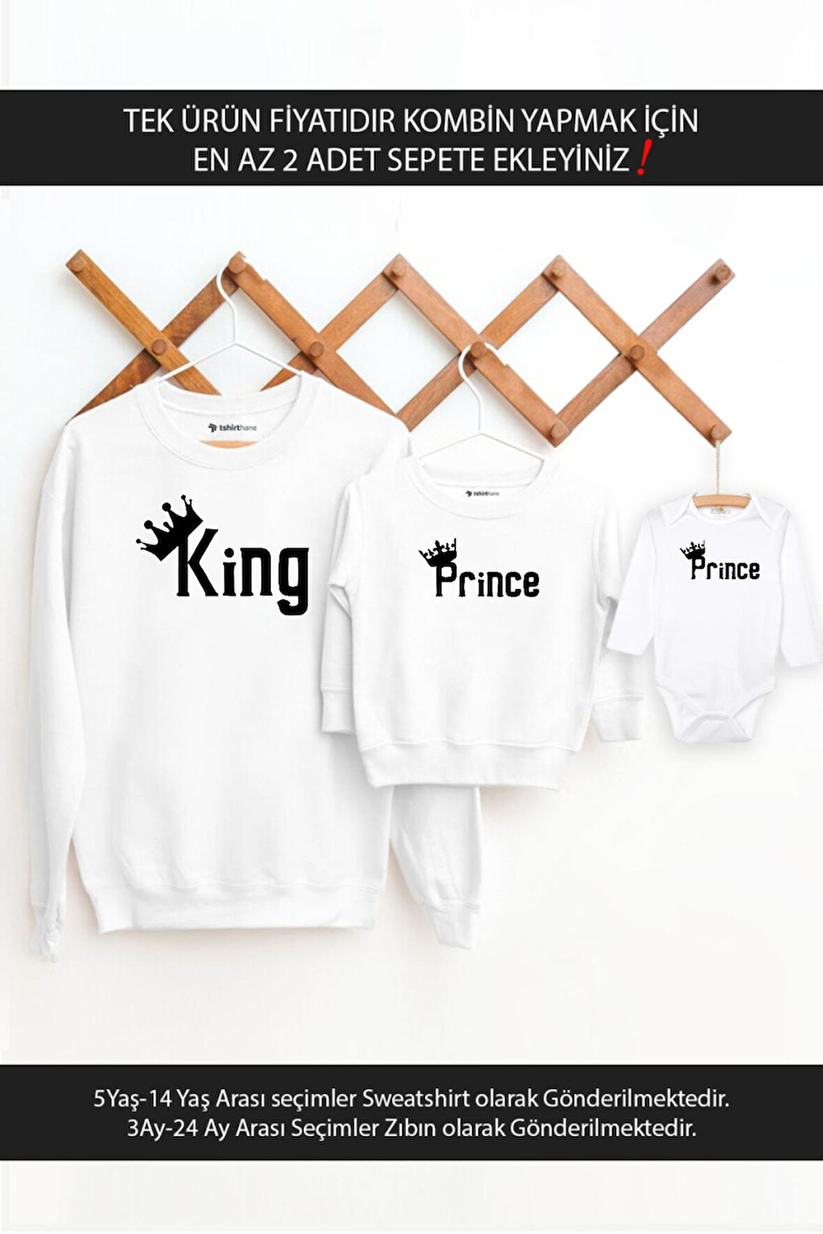 Baba Oğul King Prince(TEK ÜRÜN FİYATIDIR KOMBİN YAPMAK İÇİN EN AZ 2 ADET SEPETE EKLEYİNİZ)