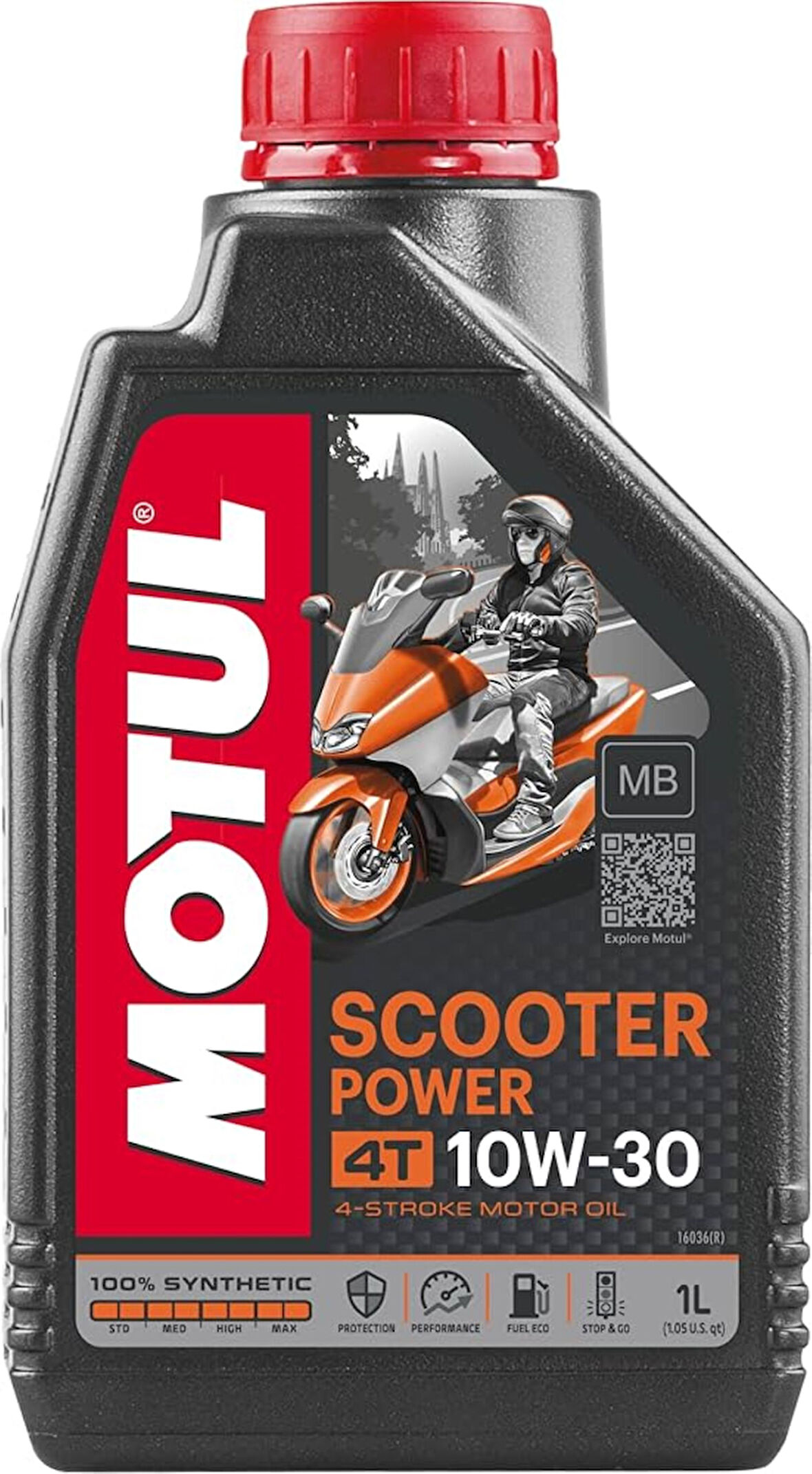 Motul Scooter Power 4T Motosiklet Yağı 10W30 MB 1Lt (Honda Pcx 2025 Özel)