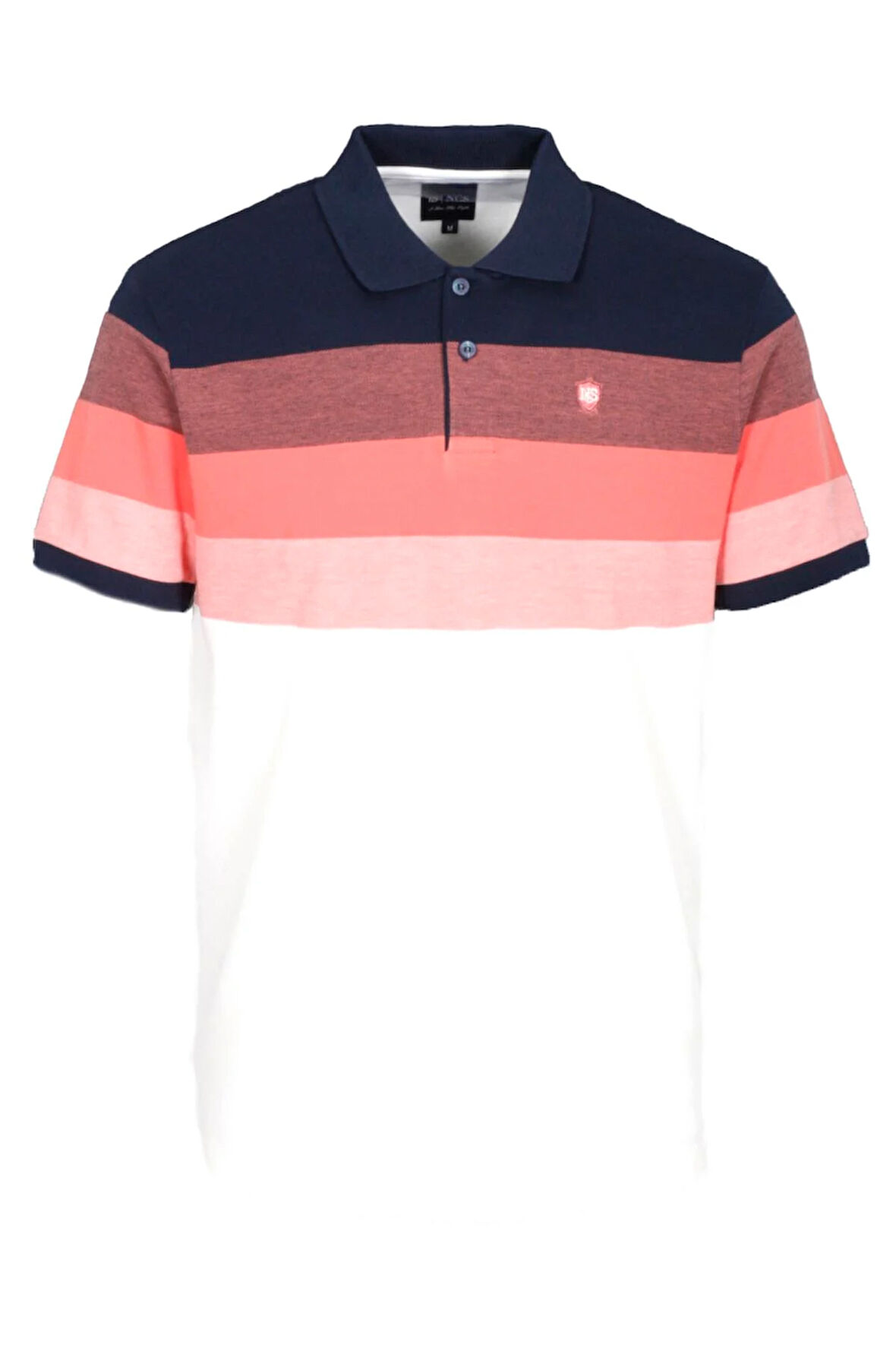 Erkek Polo Yaka Tişört Lacivert Slim Fit Desenli %100 Pamuk T-shirt NCS JEANS 1249