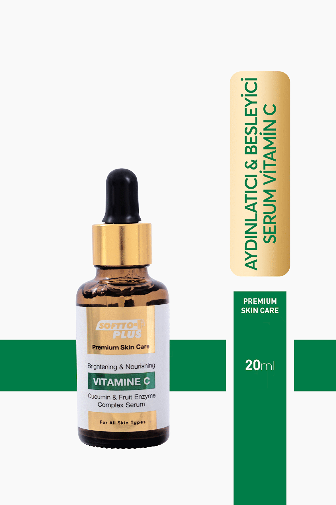 SOFTTO PLUS AYDINLATICI&BESLEYİCİ VİTAMİN C SERUM 30 ML