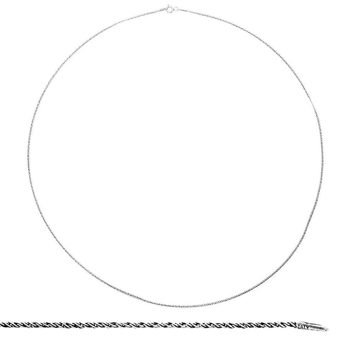 925 Ayar Gümüş 60 cm Otantik Model Erkek Zincir Kolye