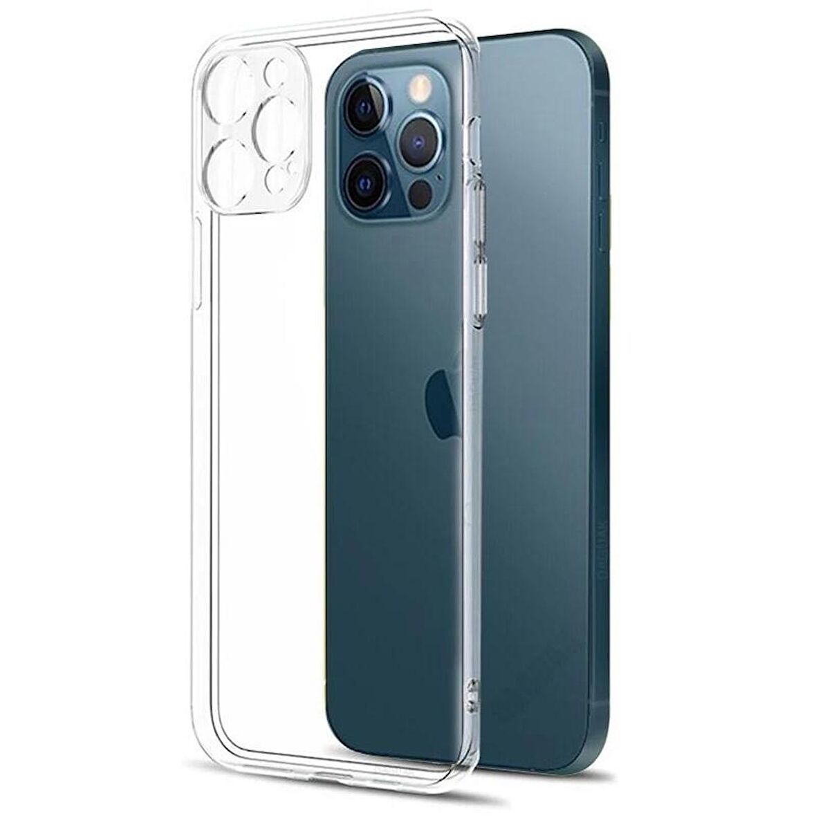 Smcase iPhone 12 Pro Kılıf Kamera Korumalı Silikon