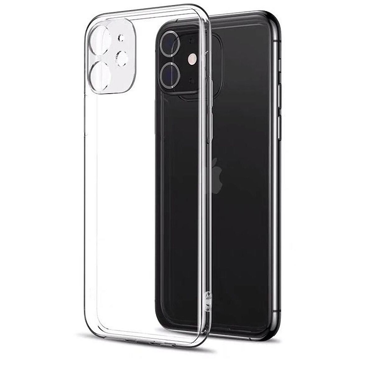 Smcase iPhone 12 Kılıf Kamera Korumalı Silikon