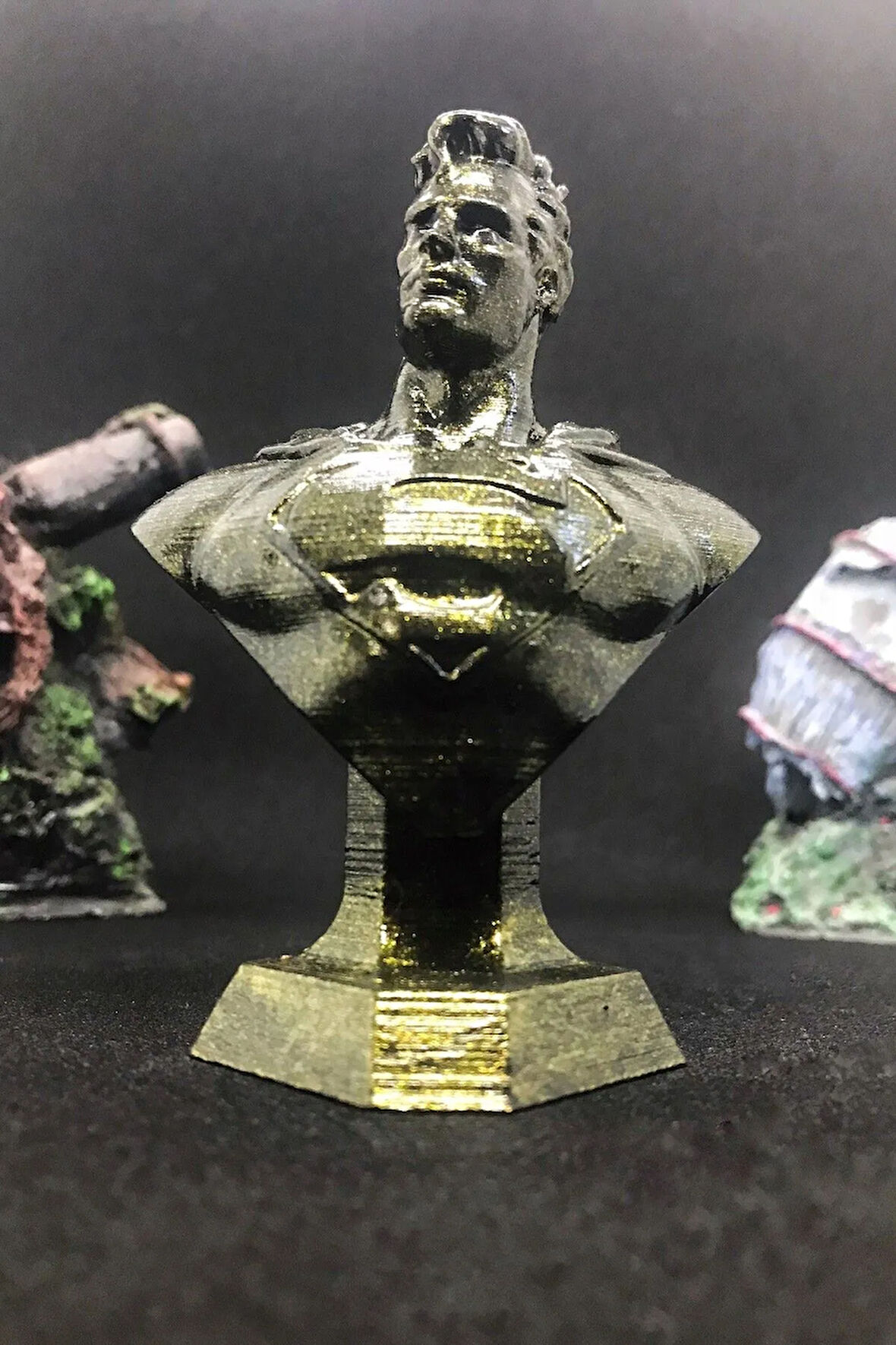 Superman Büst 10cm - Gold Efekt