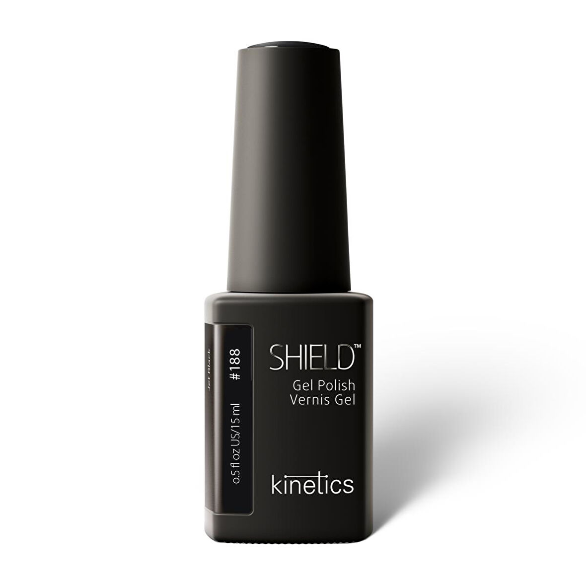 Kinetics Shield Gel Polish Kalıcı Oje Jet Black Siyah 188 15ml