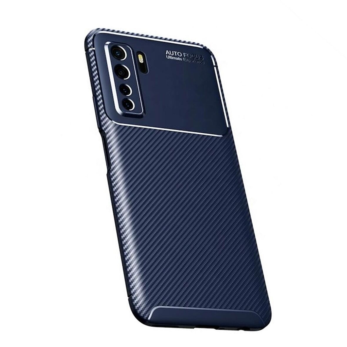 Smcase Huawei P40 Lite 5g Kılıf Negro Karbon Desenli Silikon