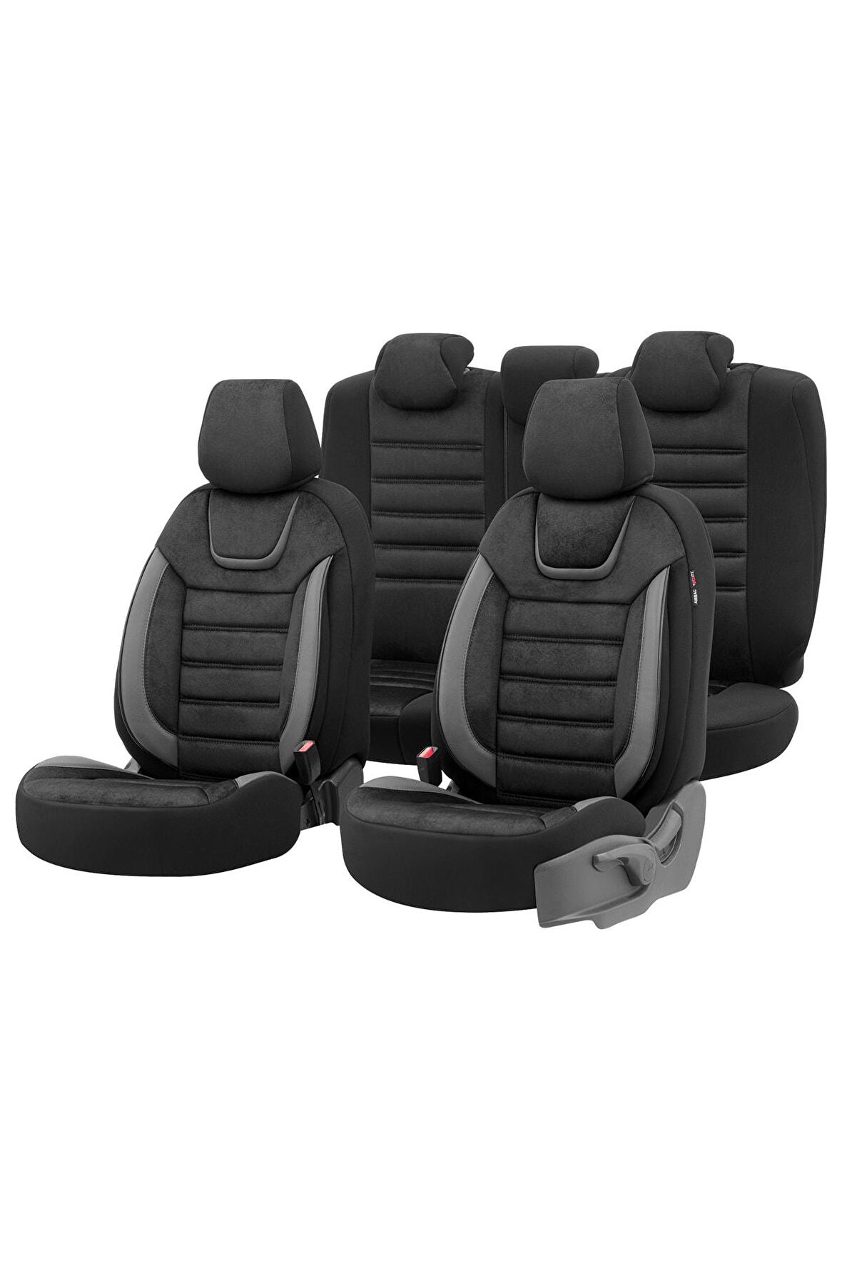 Iconic Design Universal Seat Covers Black-grey