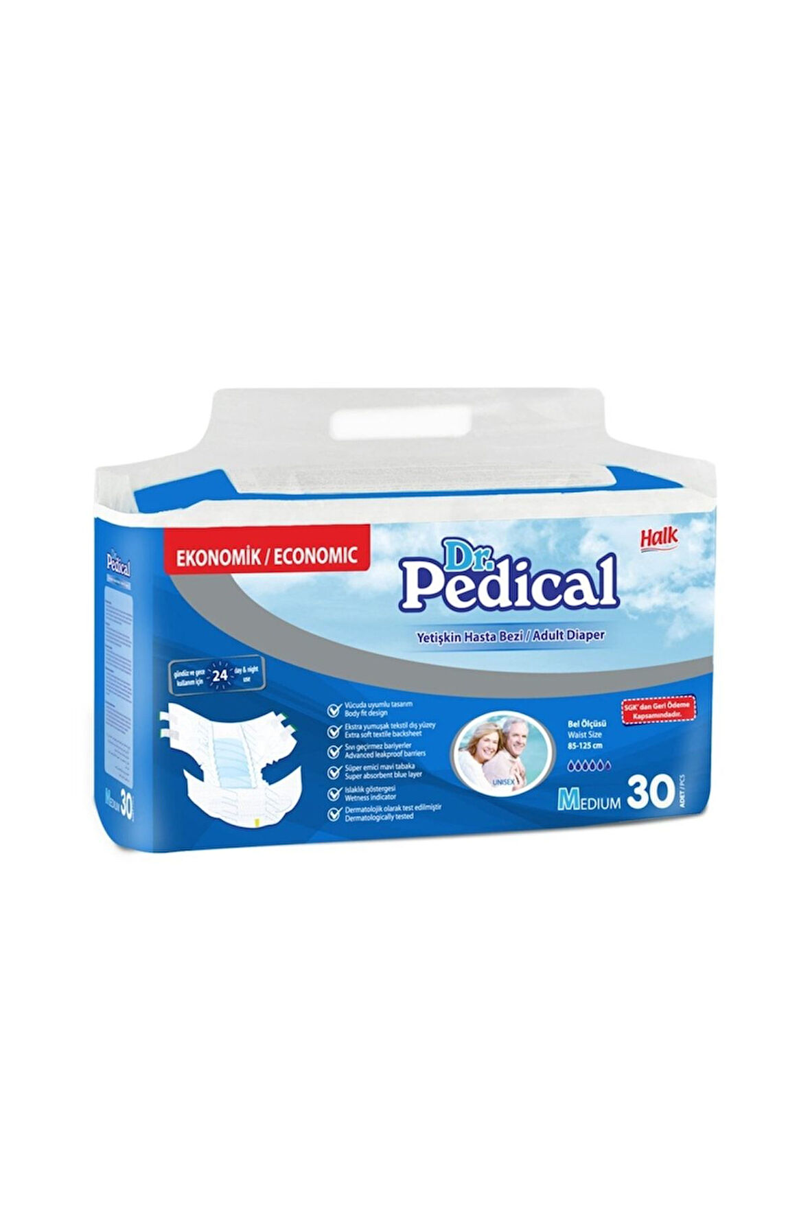 Dr Pedical Hasta Altı Bezi Belbantlı Medium 30'lu Paket