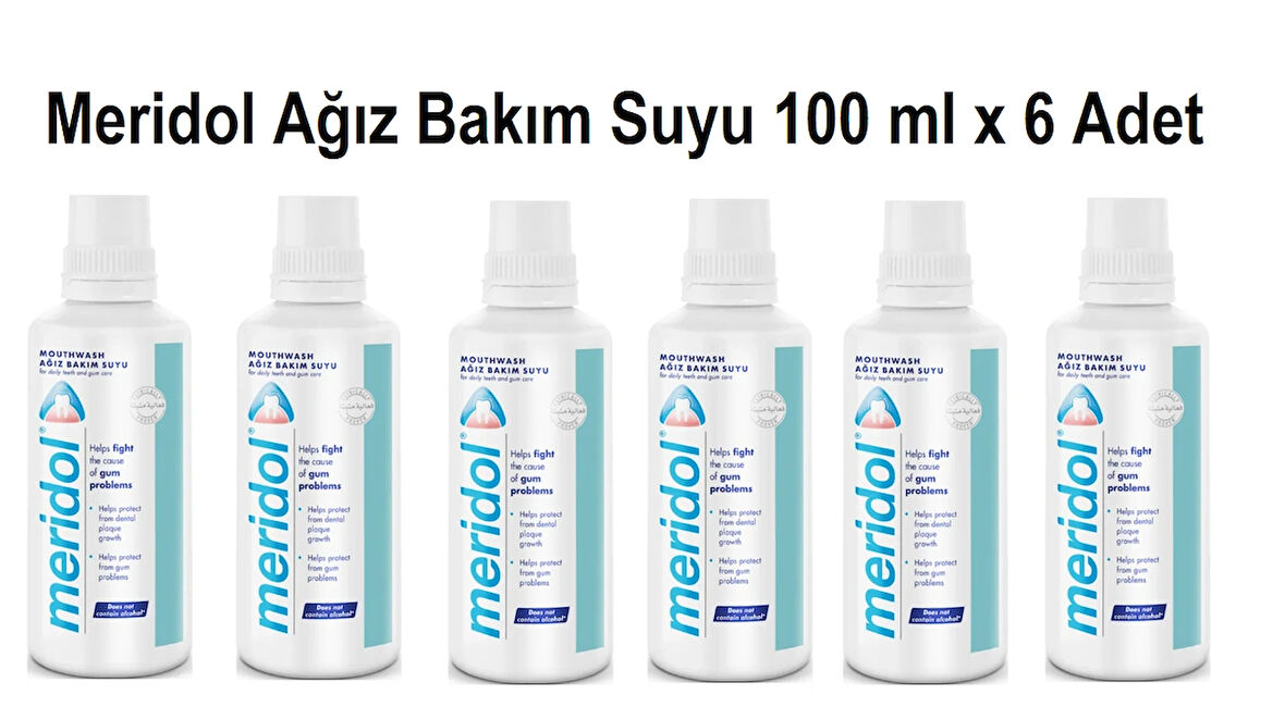 Meridol Ağız Bakım Suyu 100 ML x 6 Adet Set
