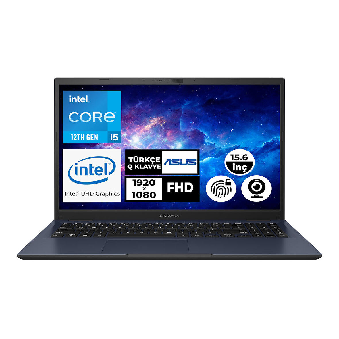 Asus ExpertBook Intel Core i5-1235U 16GB 512GB SSD 15,6" FHD Freedos Taşınabilir Bilgisayar B1502CBA-BQ0787