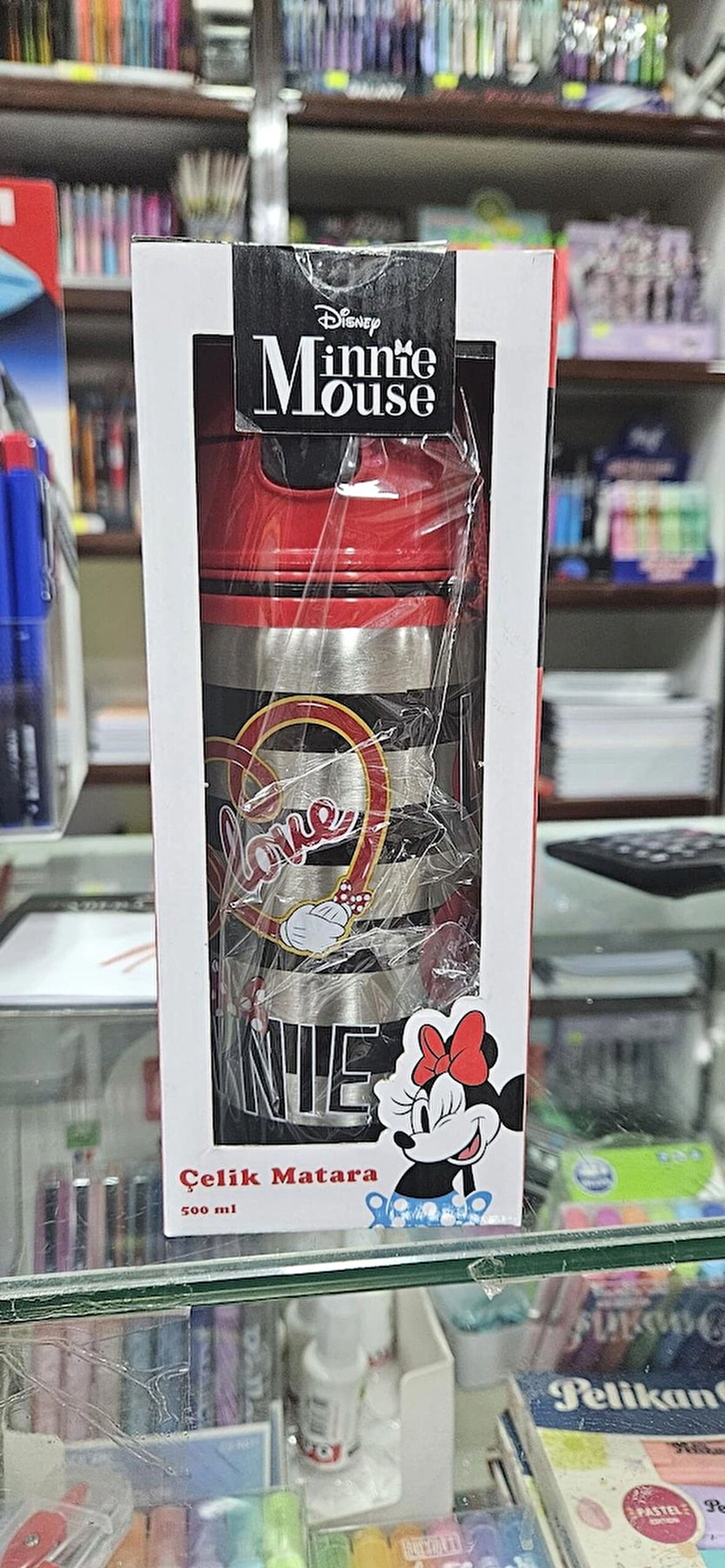  LİSANSLI MINNIE MOUSE ÇELİK MATARA 500 ML