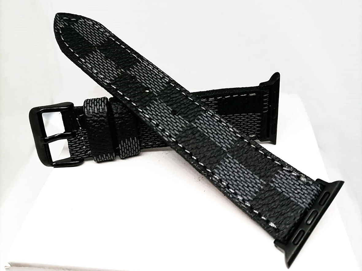 Akıllı saat Uyumlu  Deri Ustune kumas baskı  32mm /38mm çoklu renk