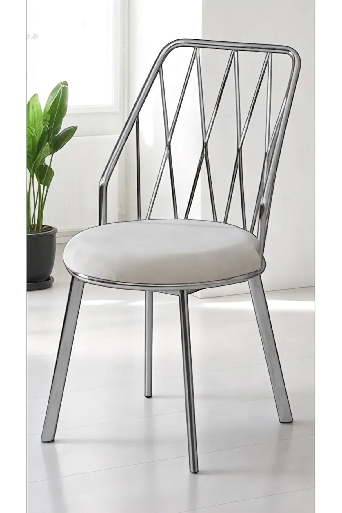 Yıldız Demir-metal Tel Sandalye Cafe Restaurant Vs Babyface Kumaş