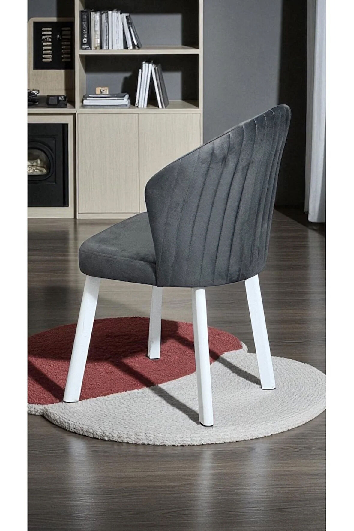 4 Adet Mutfak Cafe Restaurant Proje Metal Lüks Sandalye