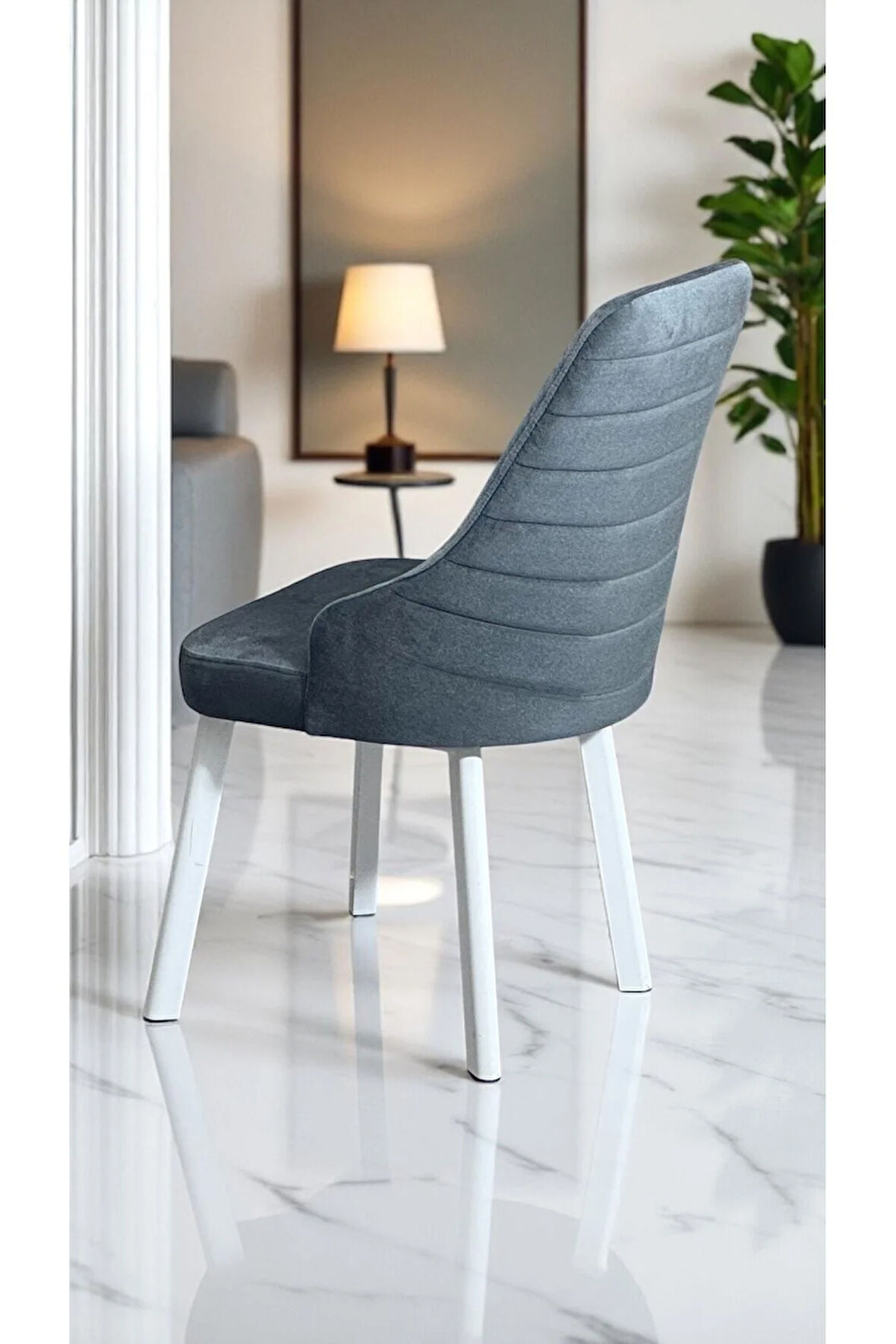 2 Adet Erciyes Sandalye Mutfak Cafe Restaurant Proje Metal Lüks Sandalye