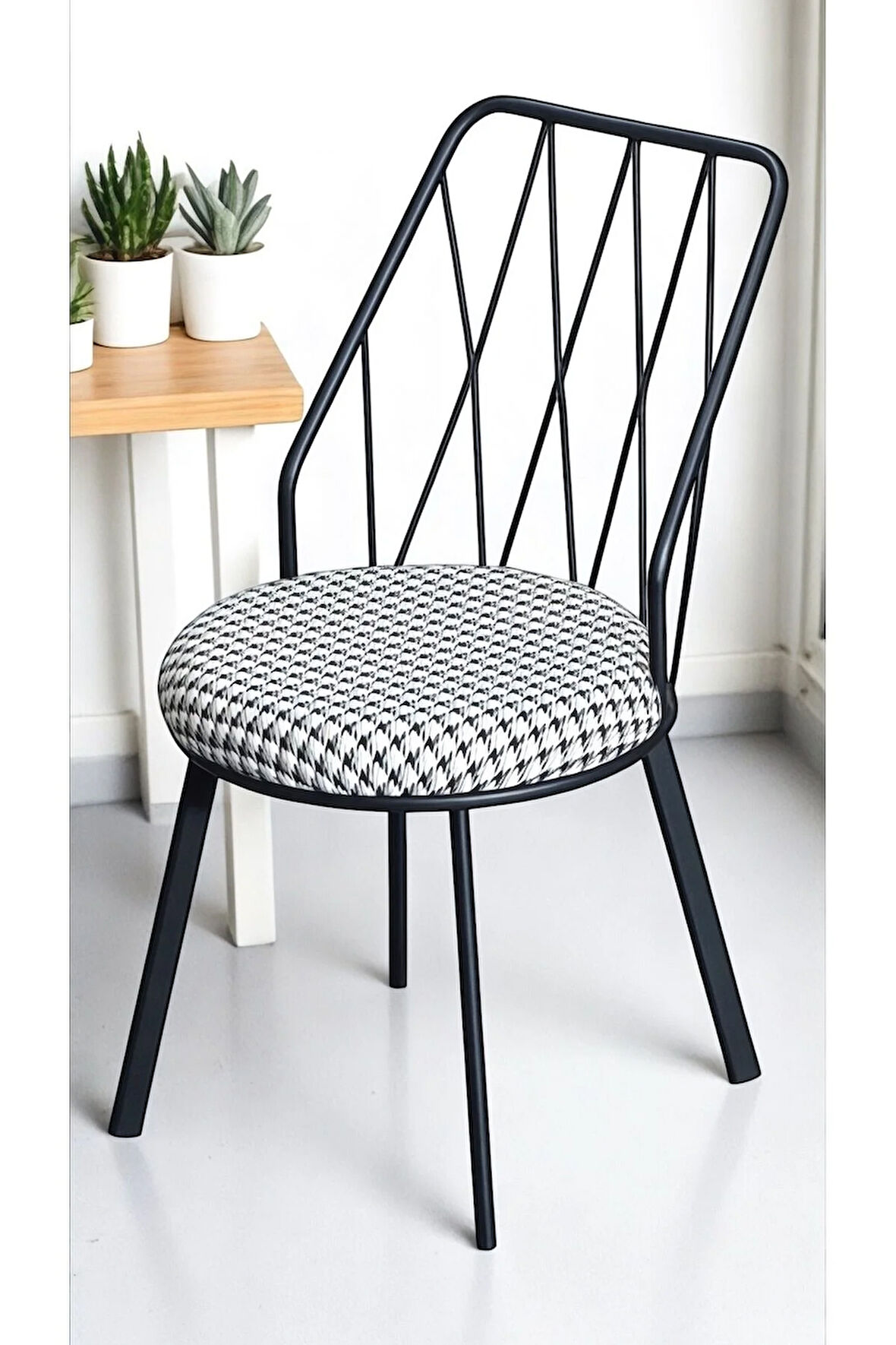 6 Adet Yıldız pro metal-demir sandalye kazayağı Kumaş