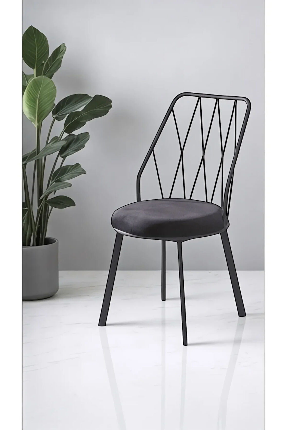 Yıldız Pro 2 Adet Mutfak Sandalyesi Metal Sandalye Tel Sandalye Cafe Restaurant Sandalyesi