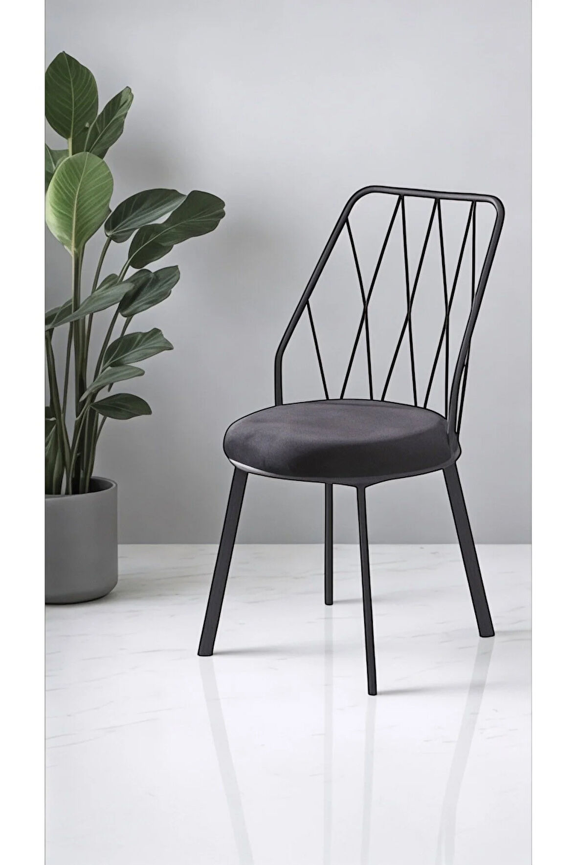 Yıldız Pro 8 Adet Mutfak Sandalyesi Metal Sandalye Tel Sandalye Cafe Restaurant Sandalyesi