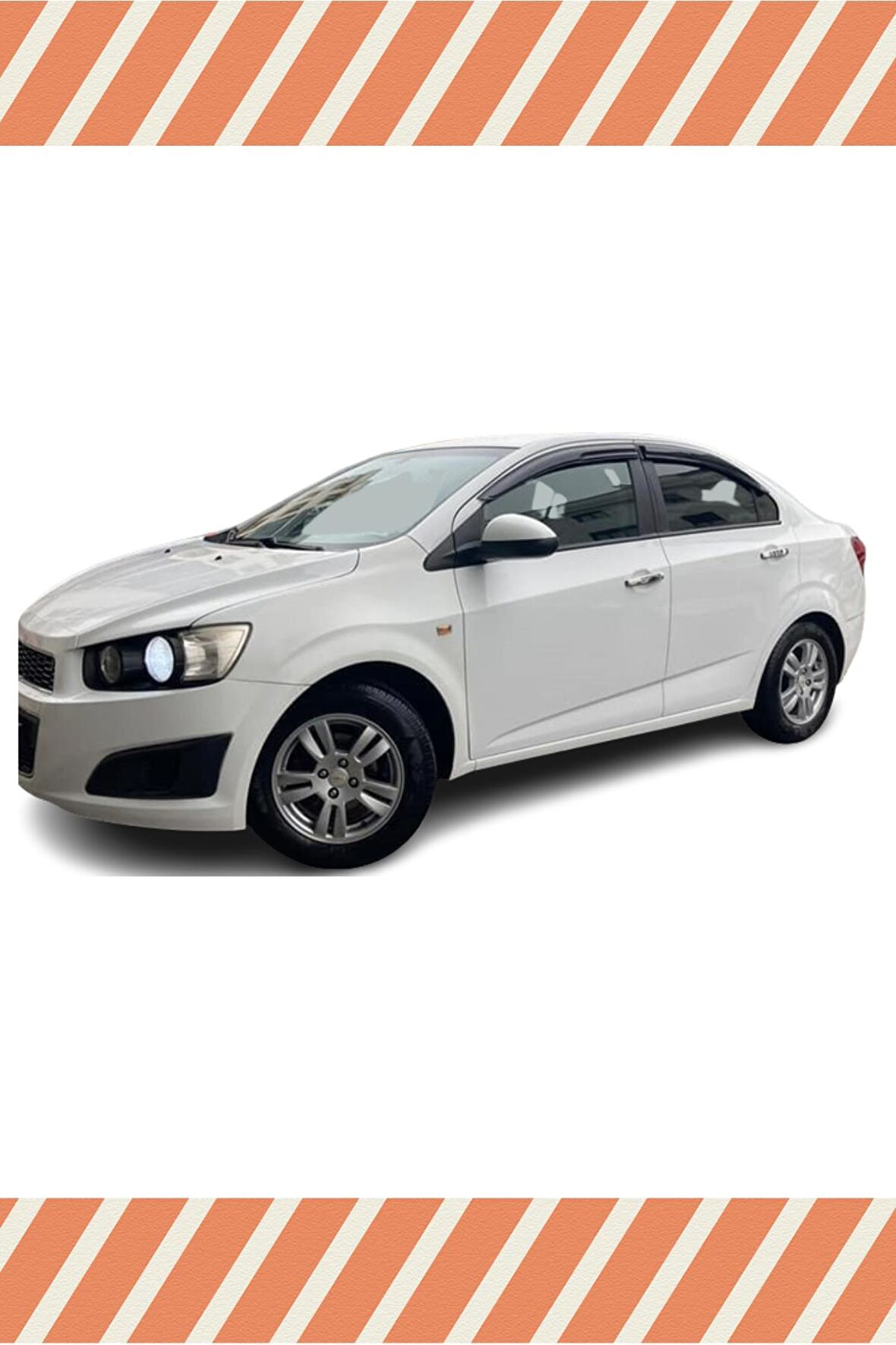 Chevrolet aveo sedan 2006-2011 modellerine özel 4’lü mügen cam rüzgarlığı