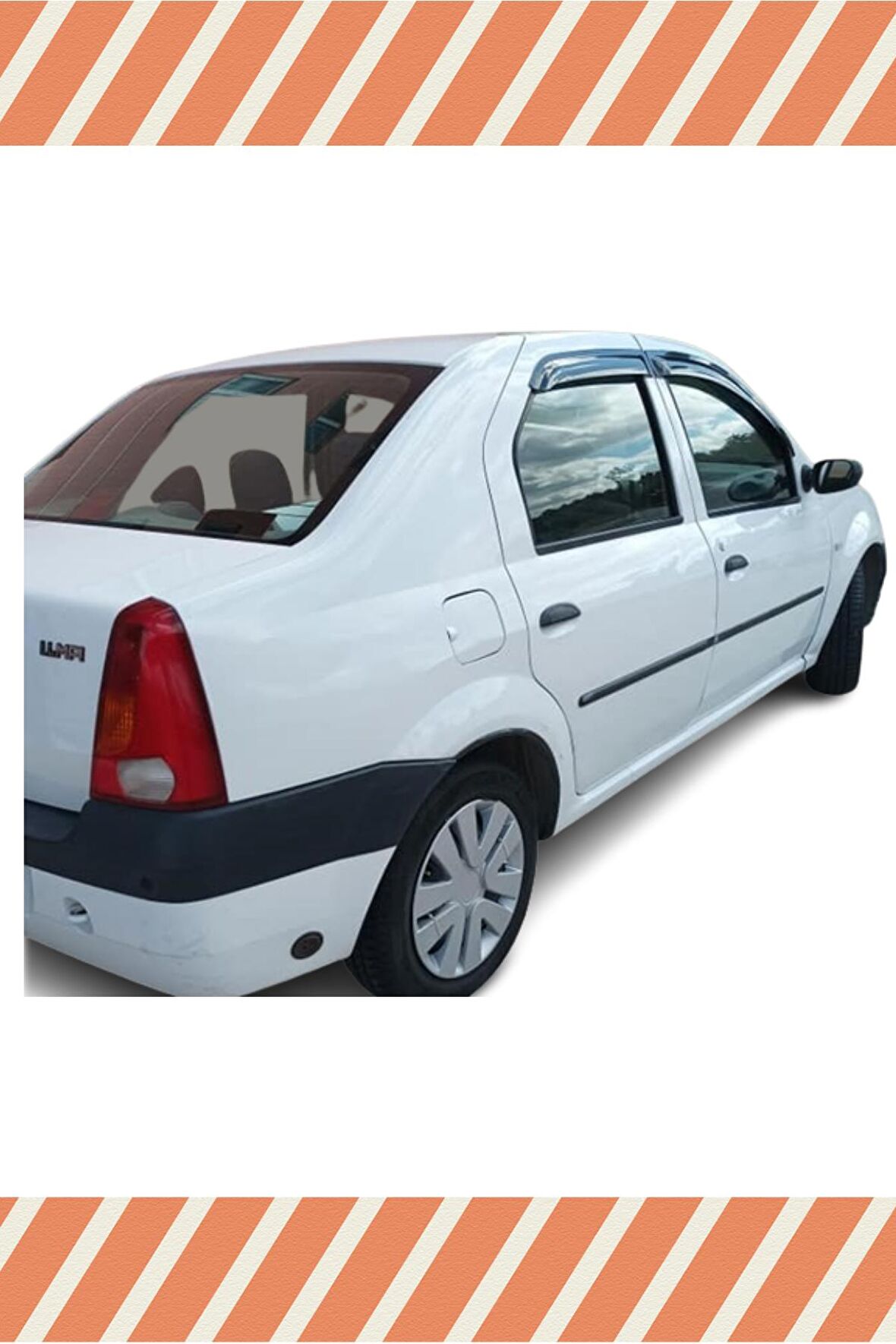 Dacıa logan sedan 2004-2012 modellerine özel 4’lü mügen tip cam rüzgarlığı